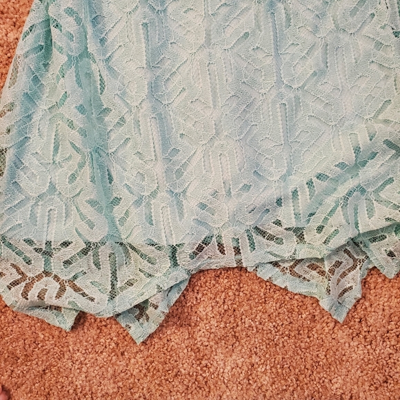 AB Studio Light Blue Lace Dress - Picture 3 of 12